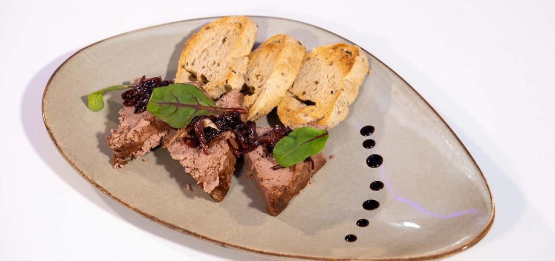 Rabbit liver pate with brandy