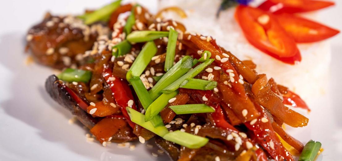 Rabbit liver Asian style in flour